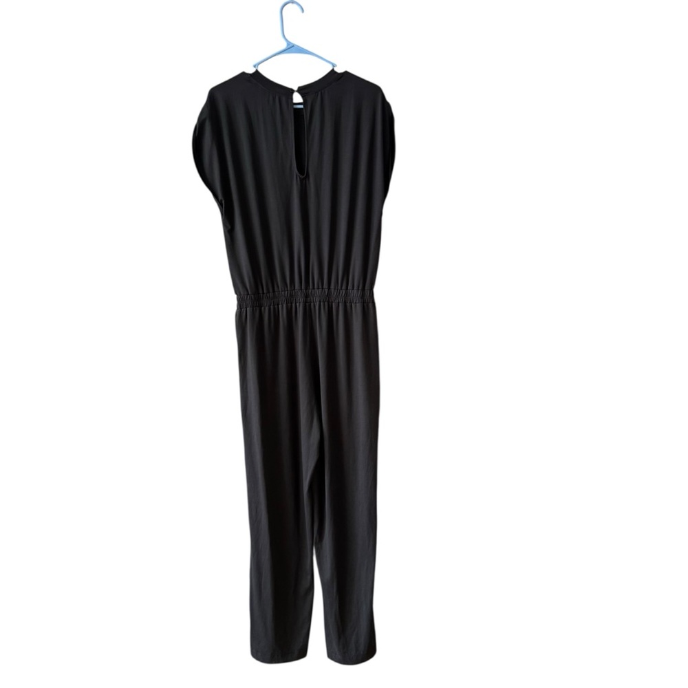 Vuori Short Sleeve Lux Crew Jumpsuit Size M Black Athletic Sporty Athleisure - Picture 10 of 11